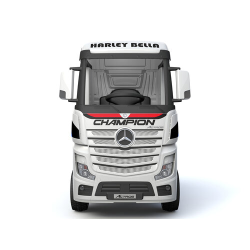 Mercedes kinderauto Mercedes Actros 12V kindervrachtwagen wit