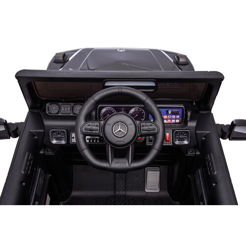 Mercedes kinderauto Mercedes G63 AMG XL Cabrio 24V Kinderauto Zwart