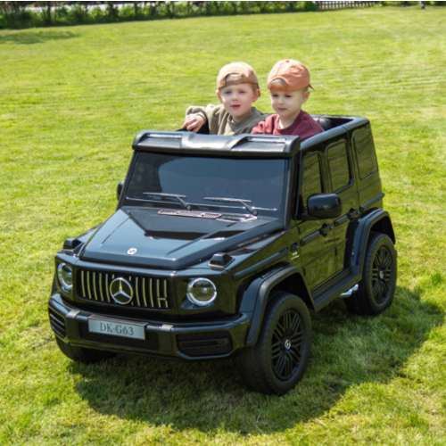 Mercedes kinderauto Mercedes G63 XXL 24V 2-persoons kinderauto metallic Zwart