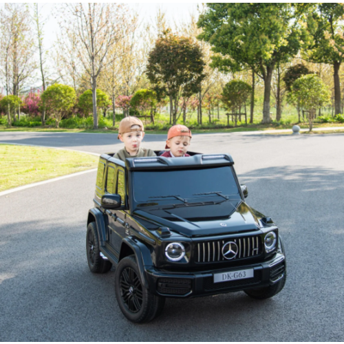Mercedes kinderauto Mercedes G63 XXL 24V 2-persoons kinderauto metallic Zwart