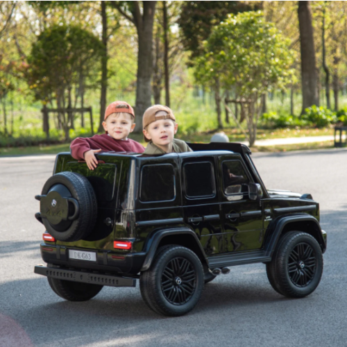 Mercedes kinderauto Mercedes G63 XXL 24V 2-persoons kinderauto metallic Zwart
