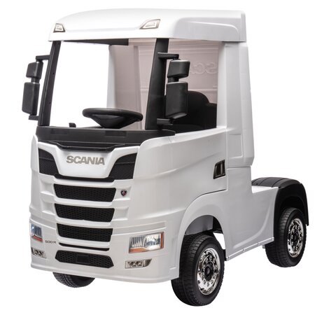 FINOOS Scania 500R 12V kindervrachtwagen Wit