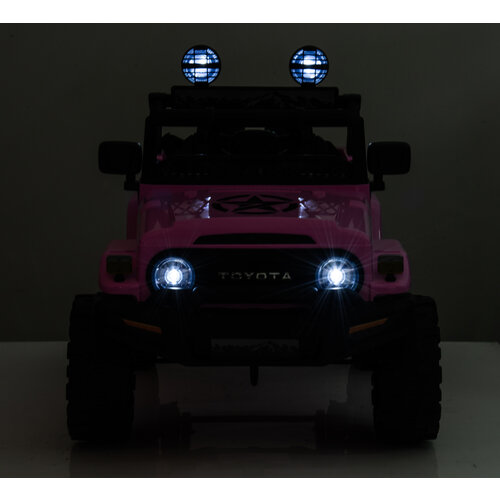Toyota kinderauto Toyota FJ Cruiser 12V kinderauto Roze Toyota kinderauto Toyota FJ Cruiser 12V kinderauto Roze