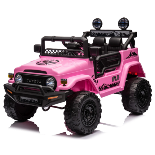 Toyota kinderauto Toyota FJ Cruiser 12V kinderauto Roze Toyota kinderauto Toyota FJ Cruiser 12V kinderauto Roze