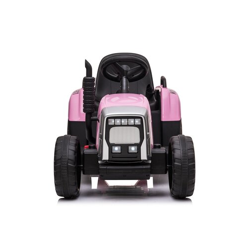 RETOURDEAL Elektrische kindertractor met aanhanger 12V Roze