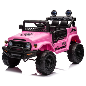 Toyota kinderauto Toyota FJ Cruiser 12V kinderauto Roze