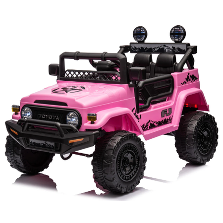 Toyota kinderauto Toyota FJ Cruiser 12V kinderauto Roze