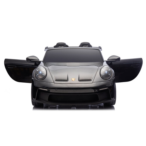 Porsche Kinderauto Porsche 911 GT3 24V 2-persoons kinderauto metallic Zwart Porsche Kinderauto Porsche 911 GT3 24V 2-persoons kinderauto metallic Zwart