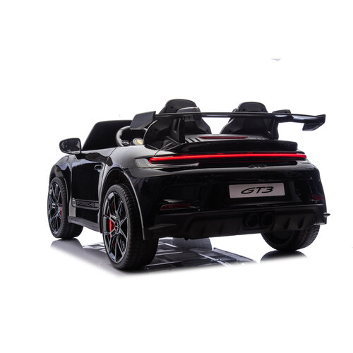 Porsche Kinderauto Porsche 911 GT3 24V 2-persoons kinderauto metallic Zwart Porsche Kinderauto Porsche 911 GT3 24V 2-persoons kinderauto metallic Zwart