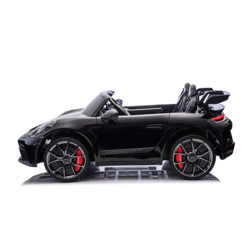 Porsche Kinderauto Porsche 911 GT3 24V 2-persoons kinderauto metallic Zwart Porsche Kinderauto Porsche 911 GT3 24V 2-persoons kinderauto metallic Zwart