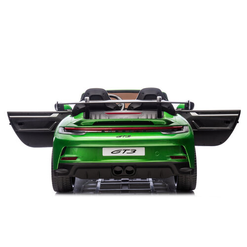 Porsche Kinderauto Porsche 911 GT3 24V 2-persoons kinderauto metallic Groen Porsche Kinderauto Porsche 911 GT3 24V 2-persoons kinderauto metallic Groen