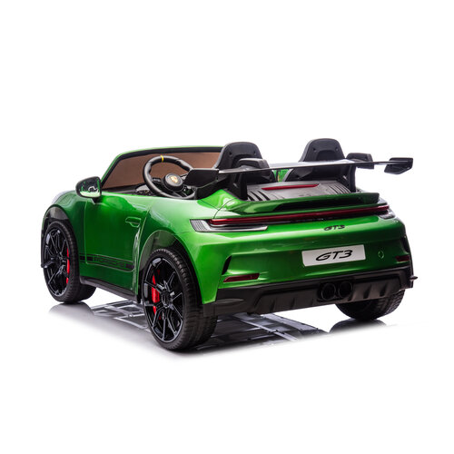 Porsche Kinderauto Porsche 911 GT3 24V 2-persoons kinderauto metallic Groen Porsche Kinderauto Porsche 911 GT3 24V 2-persoons kinderauto metallic Groen