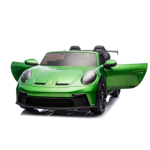 Porsche Kinderauto Porsche 911 GT3 24V 2-persoons kinderauto metallic Groen Porsche Kinderauto Porsche 911 GT3 24V 2-persoons kinderauto metallic Groen