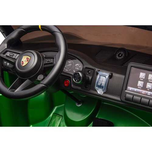 Porsche Kinderauto Porsche 911 GT3 24V 2-persoons kinderauto metallic Groen Porsche Kinderauto Porsche 911 GT3 24V 2-persoons kinderauto metallic Groen