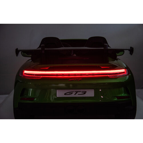 Porsche Kinderauto Porsche 911 GT3 24V 2-persoons kinderauto metallic Groen Porsche Kinderauto Porsche 911 GT3 24V 2-persoons kinderauto metallic Groen