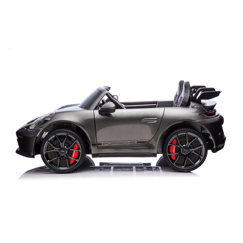 Porsche Kinderauto Porsche 911 GT3 24V 2-persoons kinderauto metallic Grijs Porsche Kinderauto Porsche 911 GT3 24V 2-persoons kinderauto metallic Grijs