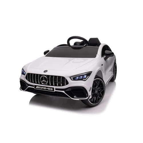 Mercedes kinderauto Mercedes CLA45 AMG 12V Kinderauto Wit