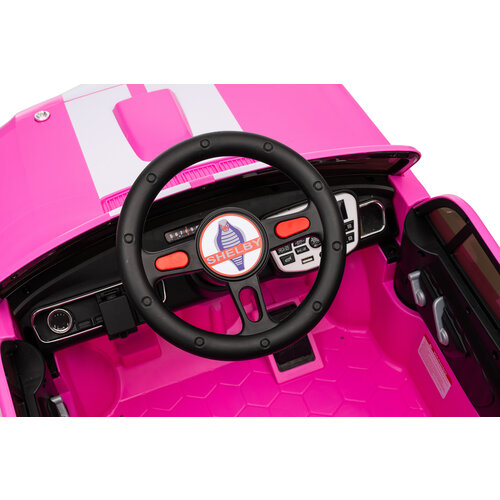 Shelby Kinderauto Shelby GT350 12V kinderauto Roze