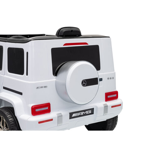 Mercedes kinderauto Mercedes G63 AMG 12V Kinderauto Wit Mercedes kinderauto Mercedes G63 AMG 12V Kinderauto Wit