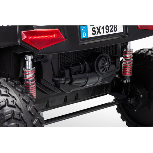 Buggy Clash 24V Highspeed 2-Persoons Kinderauto Zwart