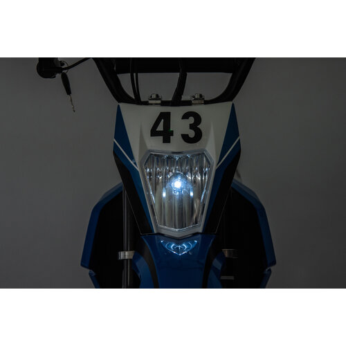 FINOOS Elektrische kindermotor Dirtbike Cross Motor 36V 500W Blauw - Oranje