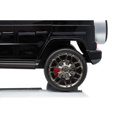 Mercedes kinderauto Mercedes g63 12V 2-persoons kinderauto metallic zwart Mercedes kinderauto Mercedes g63 12V 2-persoons kinderauto metallic zwart