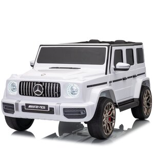 Mercedes kinderauto Mercedes G63 12V 2-persoons kinderauto Wit