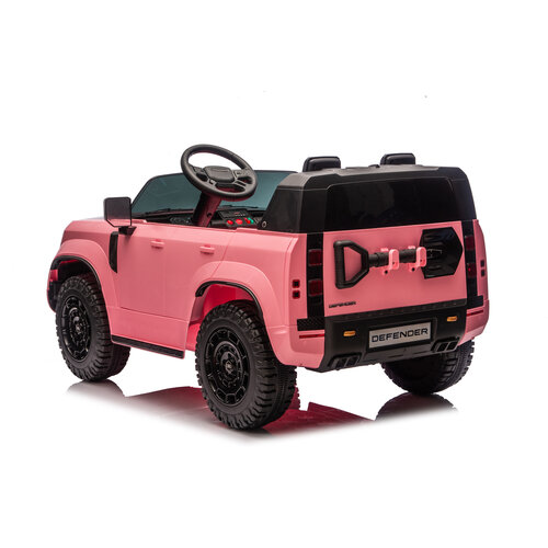 Land Rover kinderauto Land Rover Defender 24V 2 persoons kinderauto Roze