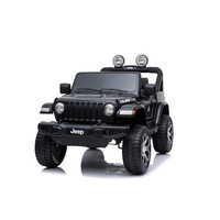 Jeep Wrangler Rubicon 12V Kinderauto Zwart