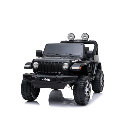 Jeep kinderauto Jeep Wrangler Rubicon 12V Kinderauto Zwart