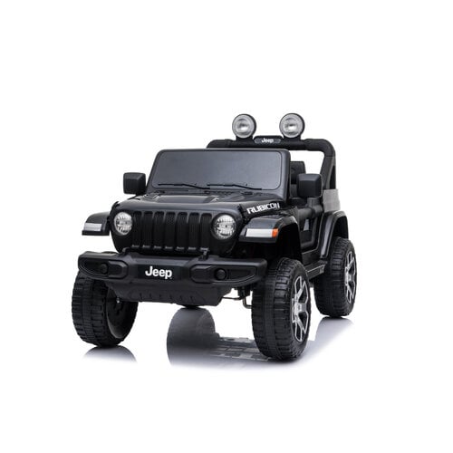 Jeep kinderauto Jeep Wrangler Rubicon 12V Kinderauto Zwart Jeep kinderauto Jeep Wrangler Rubicon 12V Kinderauto Zwart