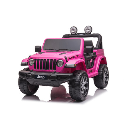 Jeep kinderauto Jeep Wrangler Rubicon 12V Kinderauto Roze