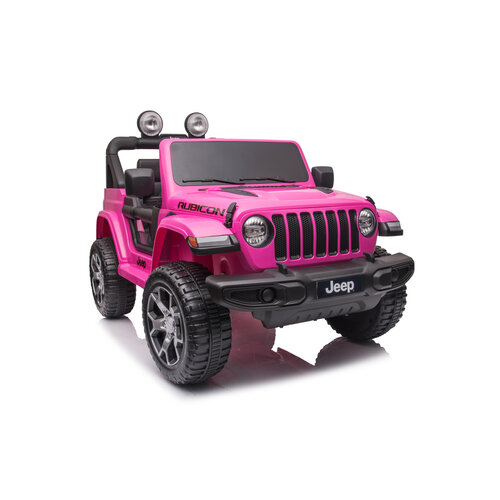 Jeep kinderauto Jeep Wrangler Rubicon 12V Kinderauto Roze