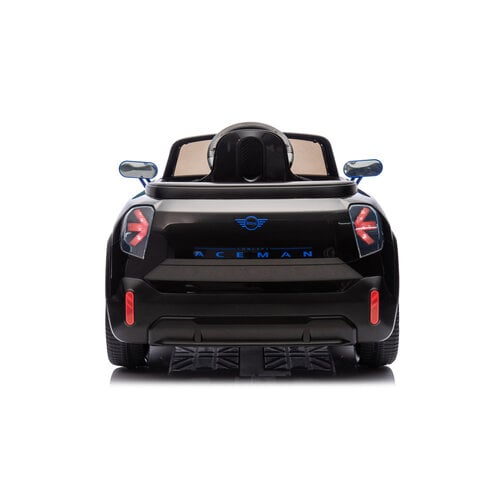 Mini Kinderauto Mini Aceman 12V kinderauto Zwart