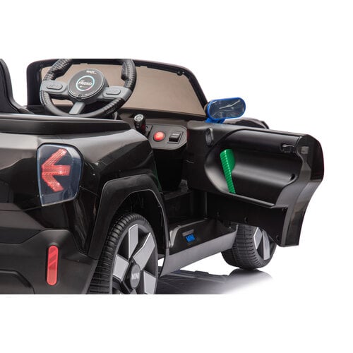 Mini Kinderauto Mini Aceman 12V kinderauto Zwart