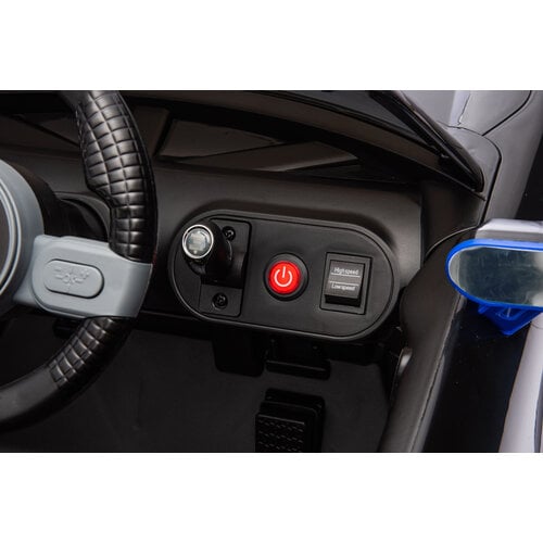 Mini Kinderauto Mini Aceman 12V kinderauto Zwart