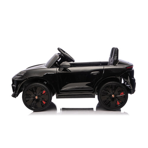 Porsche Kinderauto Porsche Macan 12V kinderauto Metallic Zwart