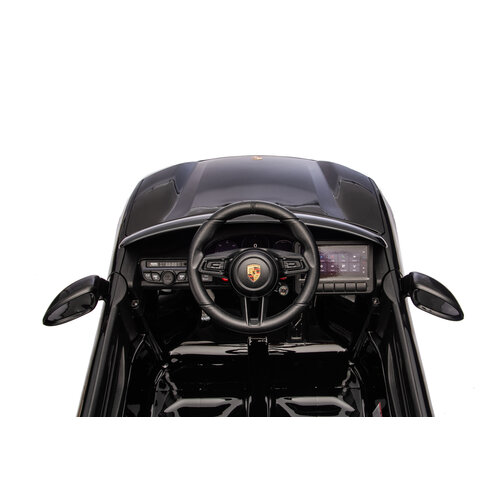 Porsche Kinderauto Porsche Macan 12V kinderauto Metallic Zwart