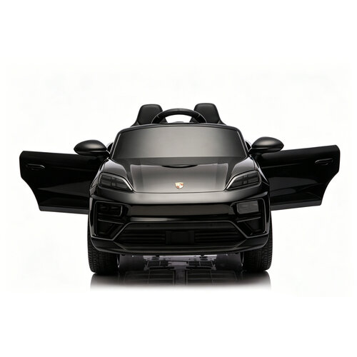 Porsche Kinderauto Porsche Macan 12V kinderauto Metallic Zwart