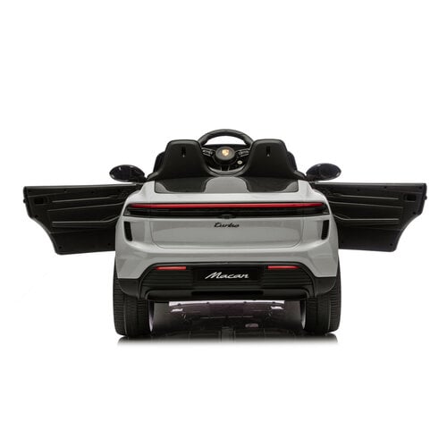 Porsche Kinderauto Porsche Macan 12V kinderauto Grijs Porsche Kinderauto Porsche Macan 12V kinderauto Grijs