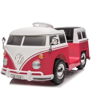 Volkswagen kinderauto Volkswagen T-1 busje 12V kinderauto Roze