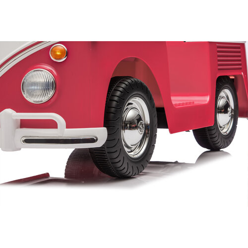 Volkswagen kinderauto Volkswagen T-1 busje 12V kinderauto Roze