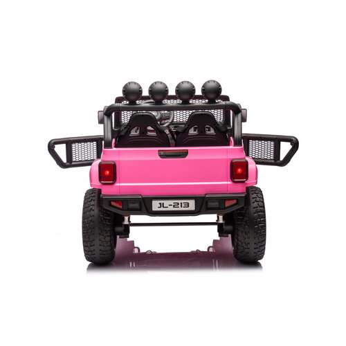FINOOS Jeep elektrische 2 persooons kinderauto Roze FINOOS Jeep elektrische 2 persooons kinderauto Roze