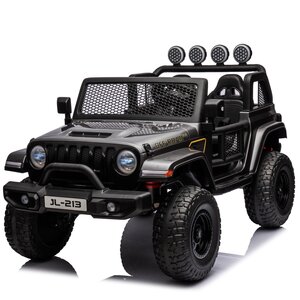 FINOOS Jeep elektrische 2 persooons kinderauto Grijs