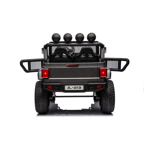 FINOOS Jeep elektrische 2 persooons kinderauto Grijs