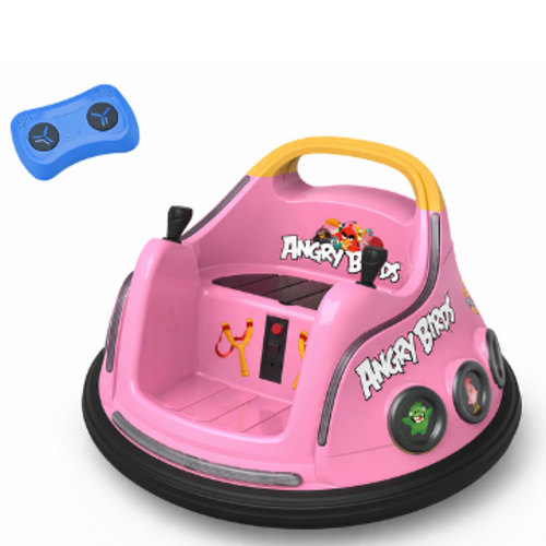 Elektrische kinderauto Bumper Car Angry Birds 6V Roze Elektrische kinderauto Bumper Car Angry Birds 6V Roze