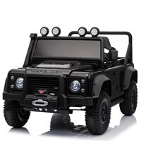 Land Rover Defender 110 SVX Oldtimer 12V kinderauto Zwart
