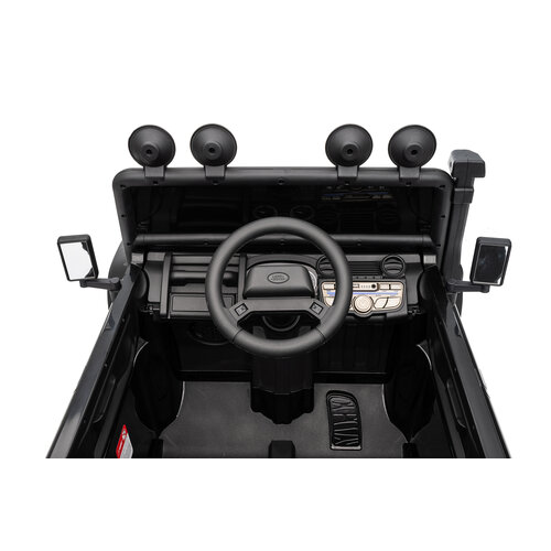 Land Rover kinderauto Land Rover Defender 110 SVX Oldtimer 12V kinderauto Zwart