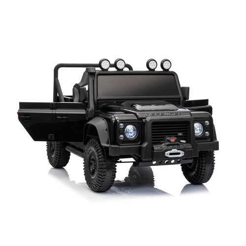 Land Rover kinderauto Land Rover Defender 110 SVX Oldtimer 12V kinderauto Zwart