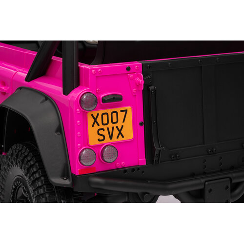 Land Rover kinderauto Land Rover Defender 110 SVX Oldtimer 12V kinderauto Roze